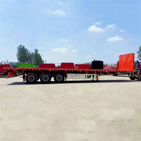 Used New Axle Ft Flat Bed Chassis Trailers Axles Flat Bed