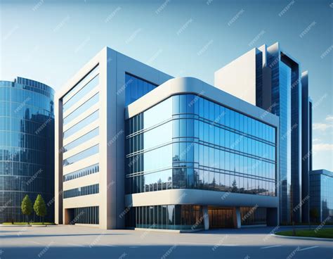 Premium Photo Modern Corporate Architecture Can Be Seen In The