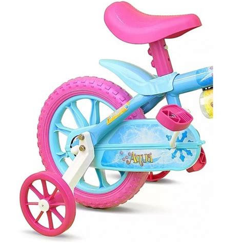 Bicicleta Infantil Aro 12 Princesas Aqua Nathor em Promoção na Americanas