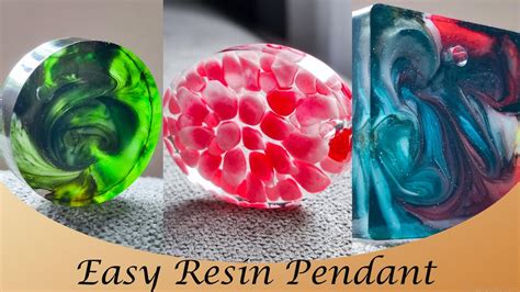 Amazing Alcohol Ink Resin Necklace Pendant Resin Tutorial For