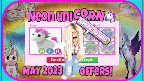 What People Trade For Neon Unicorn In Adoptme Rich Servers May