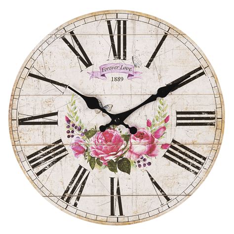 Clayre Eef Uhr Wanduhr Shabby Vintage Nostalgie Landhaus Nostalgie