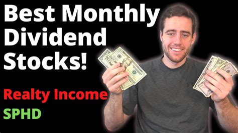 Best Monthly Dividend Stocks Get Paid Regularly With Sphd And Realty