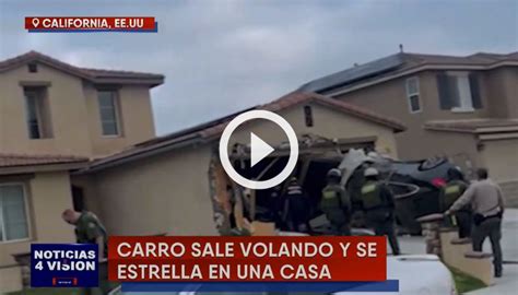 Video Como De Pel Cula Carro Sale Volando Y Se Estrella En Casa