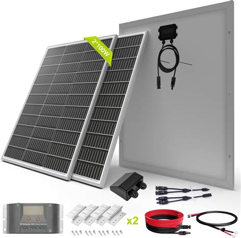 Renogy Kit De Panneaux Solaires Monocristallins V W Avec