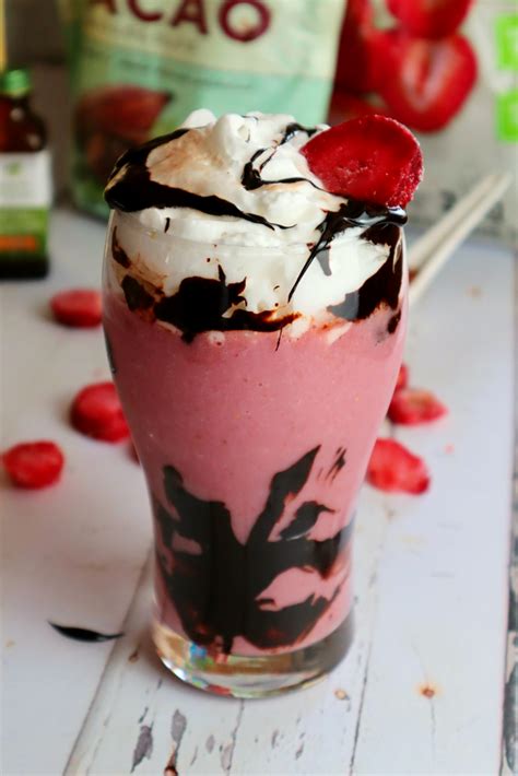 Vegan Chocolate Covered Strawberry Milkshake Recipe