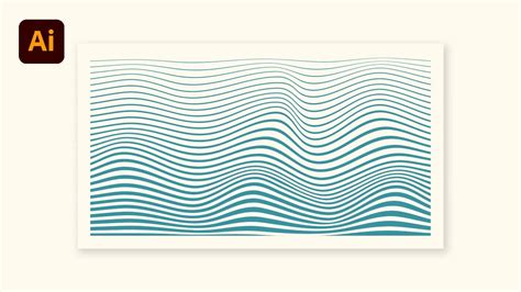 Tuto Illustrator Comment Cr Er Des Vagues Lines Wave Illustration