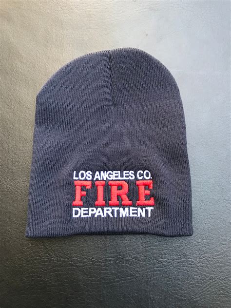 Los Angeles County Fire Department Skull Cap Beanie La Fire Shirt Guy