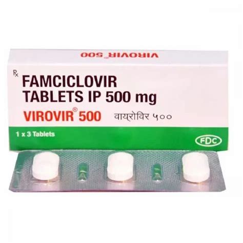 Famciclovir Mg Tablets At Rs Stripe Antiviral And Anti Hiv