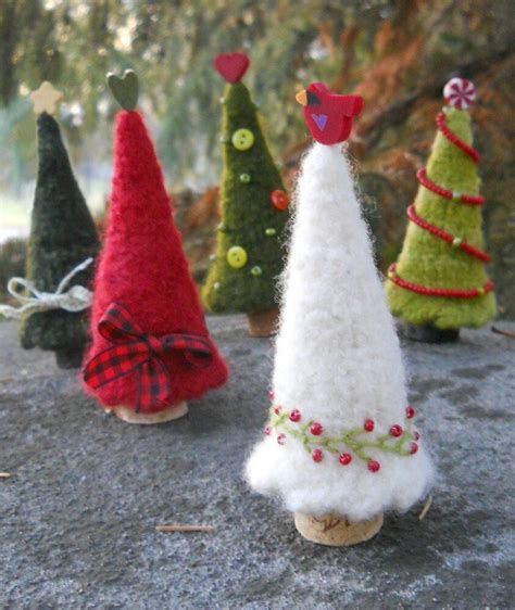 Woolly Pine Trees Knitting Pattern By Marie Mayhew Designs Felt