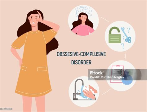 Obsessive Compulsive Disorder Concept Stock Illustration Download