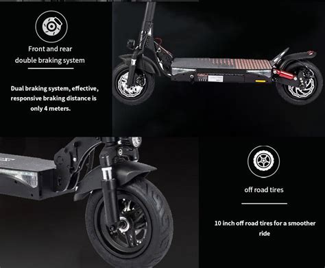 Stepted St T Moteurs W Autonomie Km Roues Pouces