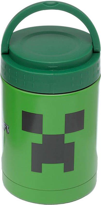 Minecraft Creeper Duurzame Rvs Thermos Lunch Heet And Koud Lunchpot 500