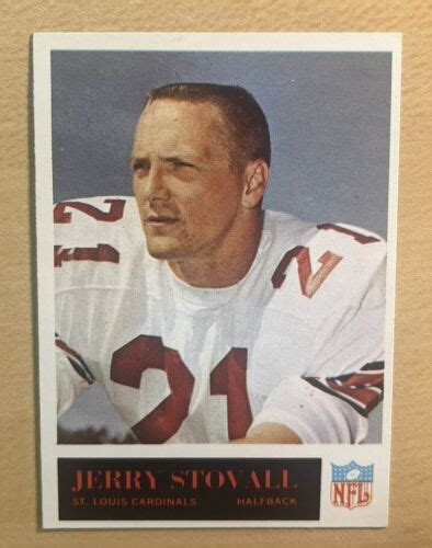 Jerry Stovall Philadelphia Football Card Nm Mt St Louis