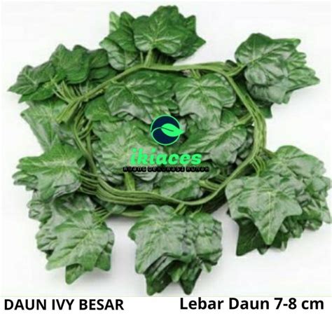 Jual Daun Rambat Plastik Ivy Jumbo Daun Plastik Bunga Plastik Daun