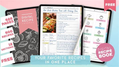 Recipe Book Template Free Dandk Organizer