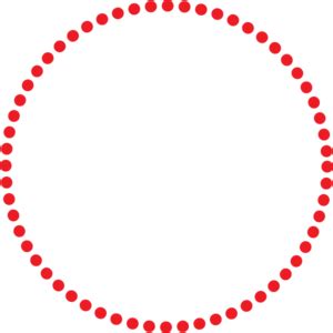 Red Dotted Circle Clip Art at Clker.com - vector clip art online ...