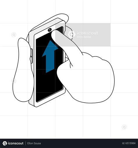 Swipe Up Gesture Animated Illustration Download In Json Lottie Or Mp4