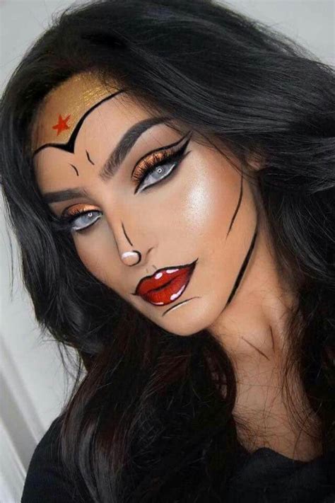 Mujer Maravilla Beautiful Halloween Makeup Halloween Make Up Looks Halloween Makeup