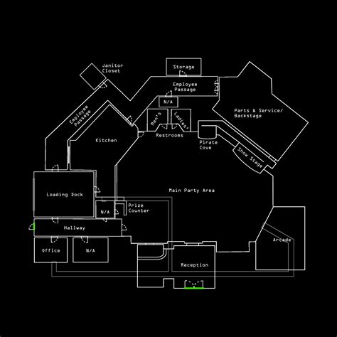 Five Nights At Freddy S Film Pizzeria Plan Layout R Fivenightsatfreddys