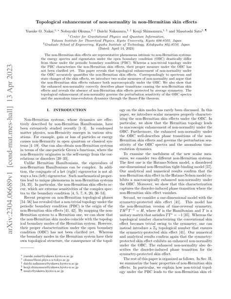 PDF Topological Enhancement Of Non Normality In Non Hermitian Skin