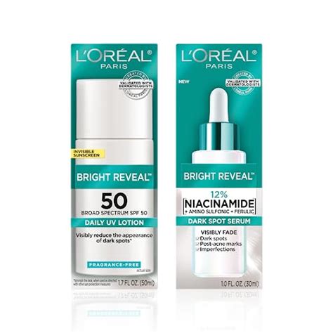 Loreal Paris Bright Reveal Niacinamide Serum Spf Moisturizer Samples