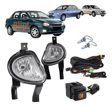 Kit Farol Neblina De Milha Corsa Classic Hatch Sedan 99 A 10 Frete grátis