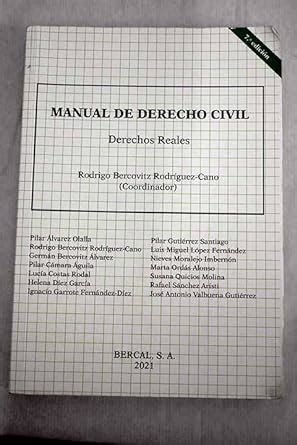 Manual De Derecho Civil Derechos Reales Bercovitz Rodrguez Cano