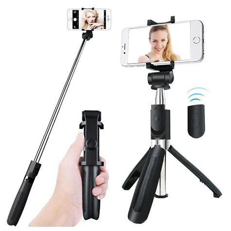 Universal Portable Bluetooth Selfie Stick Tripod Adjustable Extendable