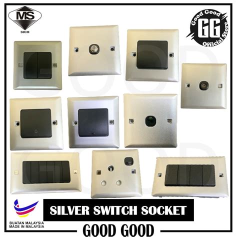 Sirim Aec Silver Switch Socket Switch Switches And Socket Outlet Suis And Soket 15a20atv