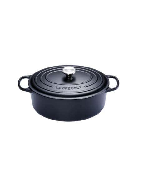 Gietijzeren Ovale Braadpan In Mat Zwart 27cm 4 1l