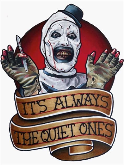 Terrifier Sticker For Sale By Theevidence Horror Icons Art