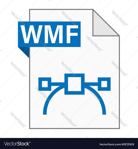 Modern Flat Design Of Wmf File Icon For Web Vector Image