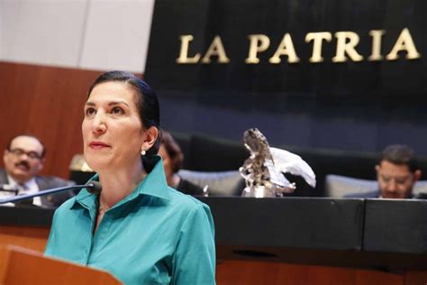 Senadora Kenia López Rabadán Al Presentar Dictamen De Las Comisiones