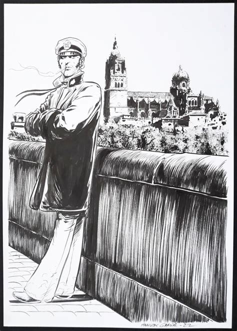 Manuel Garcia Corto Maltese Commission Illustration Originale