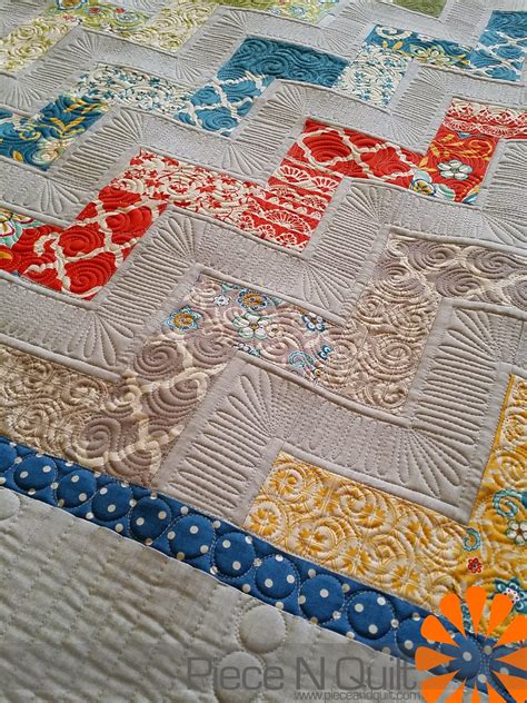 Piece N Quilt Zig Zags Custom Machine Quilting By Natalia Bonner