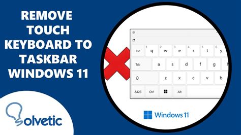 How To Remove Touch Keyboard To Taskbar Windows 11 YouTube