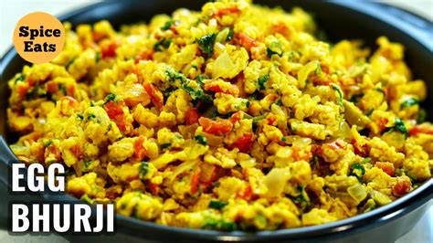 EGG BHURJI MASALA EGG BHURJI ANDA BHURJI MASALA SCRAMBLED EGGS