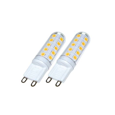 LED Stiftsockellampe G9 3W 3 000 K Extern Dimmbar 2er Set