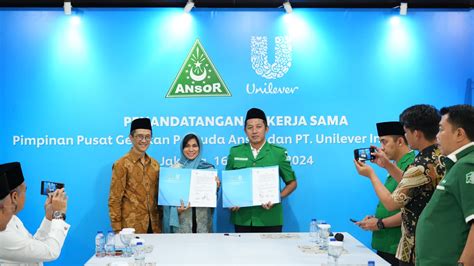 Jajaki Kerja Sama Dengan Unilever Gp Ansor Lakukan Transformasi Model