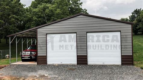 X X Vertical Roof Garage American Metal Buildings