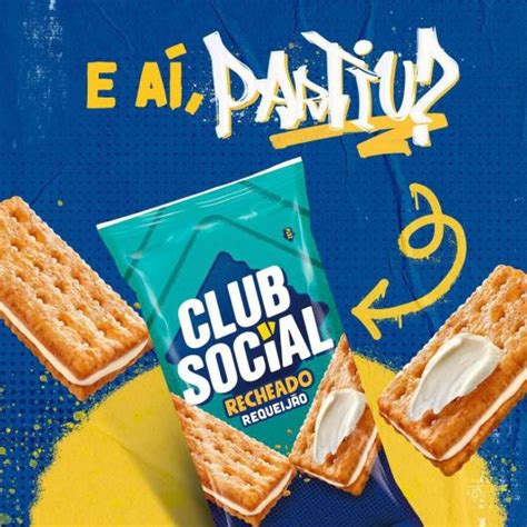 Biscoito Salgado Club Social Recheado Requeijao Multipack 106g Sonda