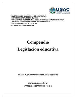 Calaméo Conpendio Legislación Educativa