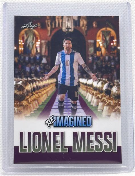 Lionel Messi 2023 Leaf Reimagined Trophies Argentina | Ubuy India