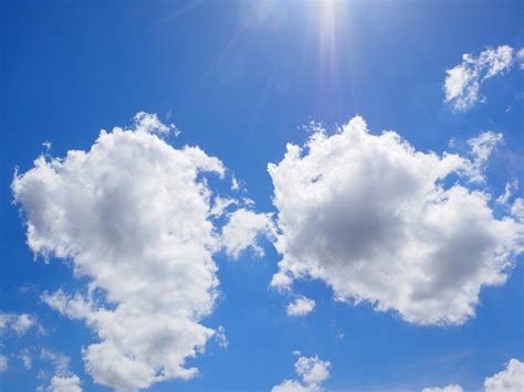 photo clouds sky blue white  image  pixabay