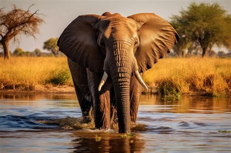 Elefante no parque nacional de chobe botsuana áfrica áfrica botsuana