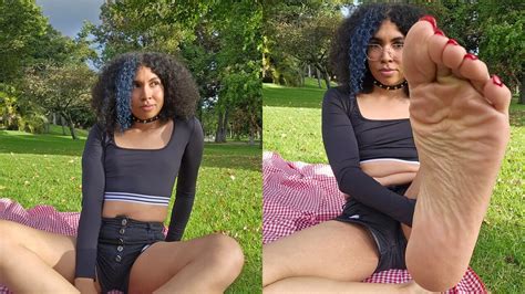 In The Park Showing My Feet A Sfw Video Shemale Latina Porn Feat