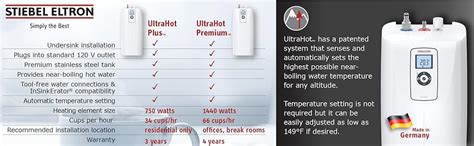 Stiebel Eltron UltraHot Plus 750 W Instant Hot Water Dispenser 203876 White Amazon