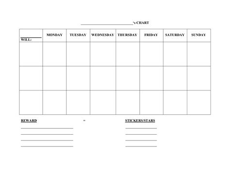 42 Printable Behavior Chart Templates For Kids Templatelab