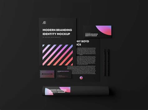 Free Modern Branding Identity Part 04 (PSD)